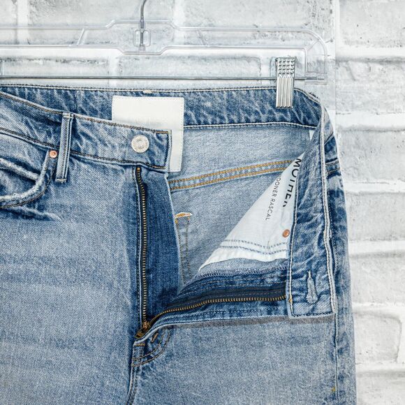 MOTHER SUPERIOR The Swooner Rascal Ankle Denim Jeans Signs & Symbols sz 26 - Picture 6 of 14